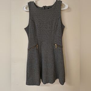 Ann Taylor Monochrome Patterned Mini Dress